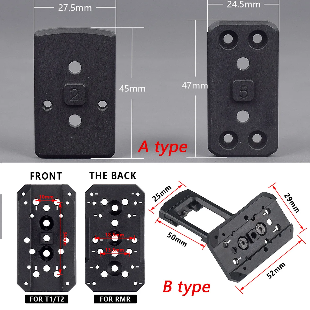 UNITY FAST Riser: montura QD desplazada para punto rojo - imagen 3