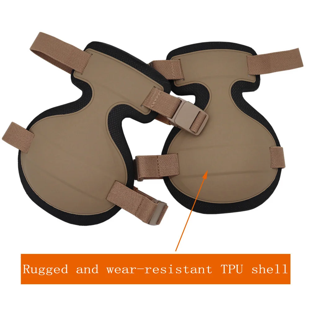 Rodilleras tácticas arco mejoradas II para combate Airsoft outdoor