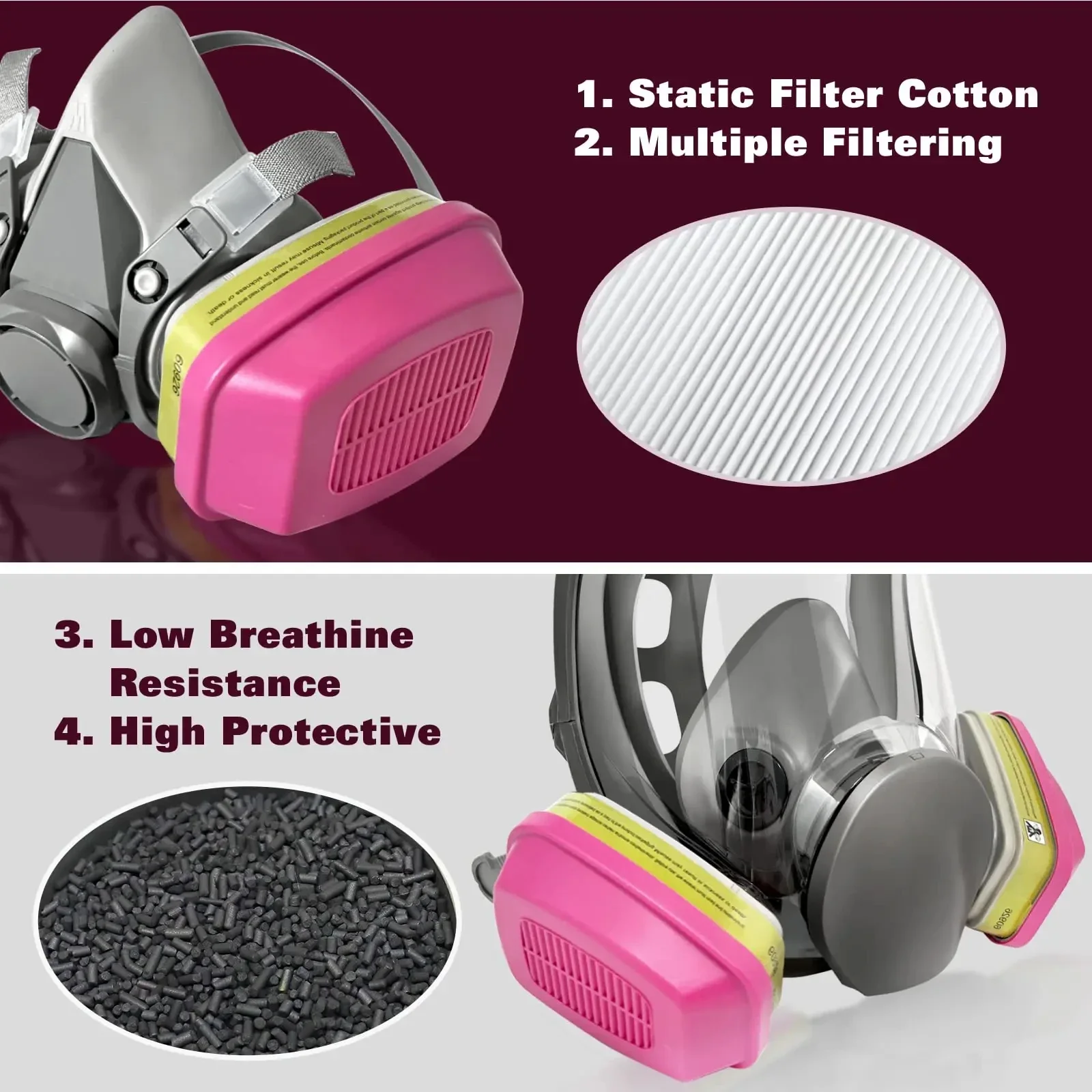 Filtro Multigas P100 para Máscara de Gas – Cartucho Orgánicos - imagen 5