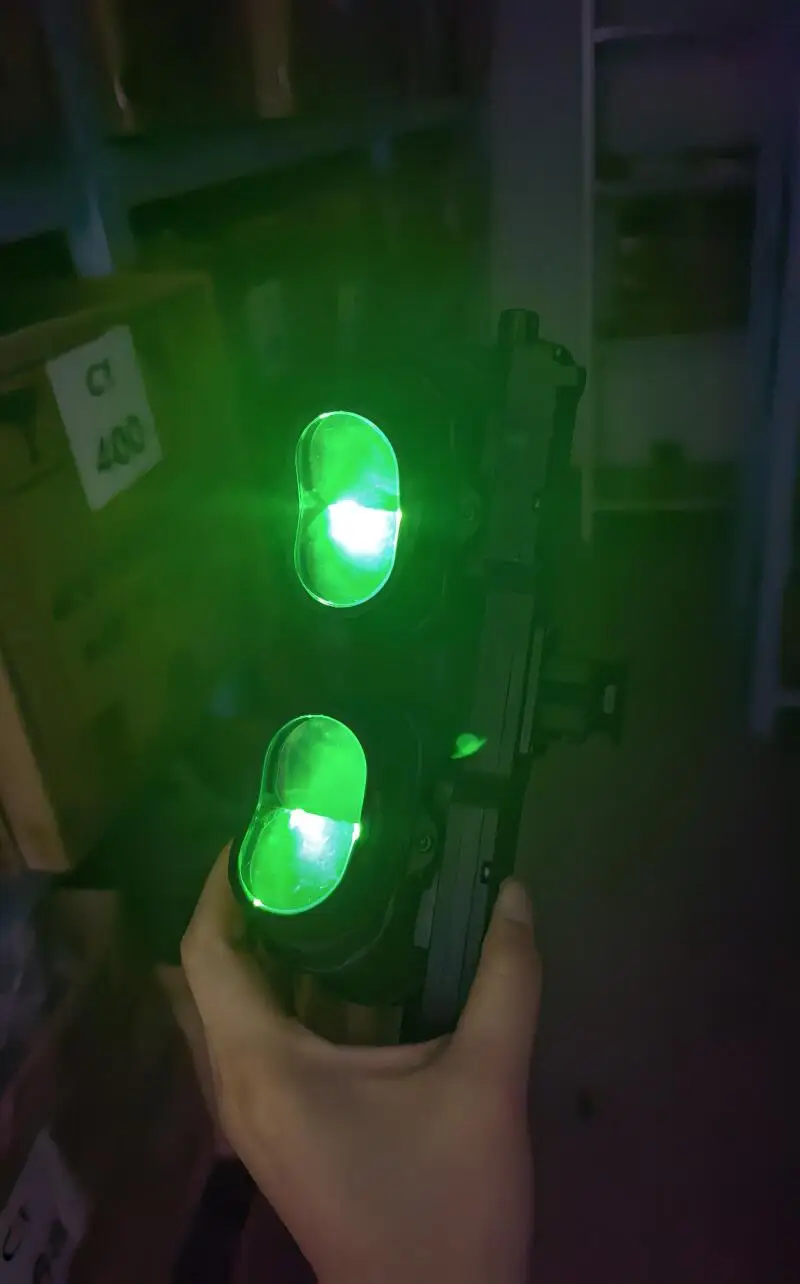 Vista del conjunto dummy con estética NVG