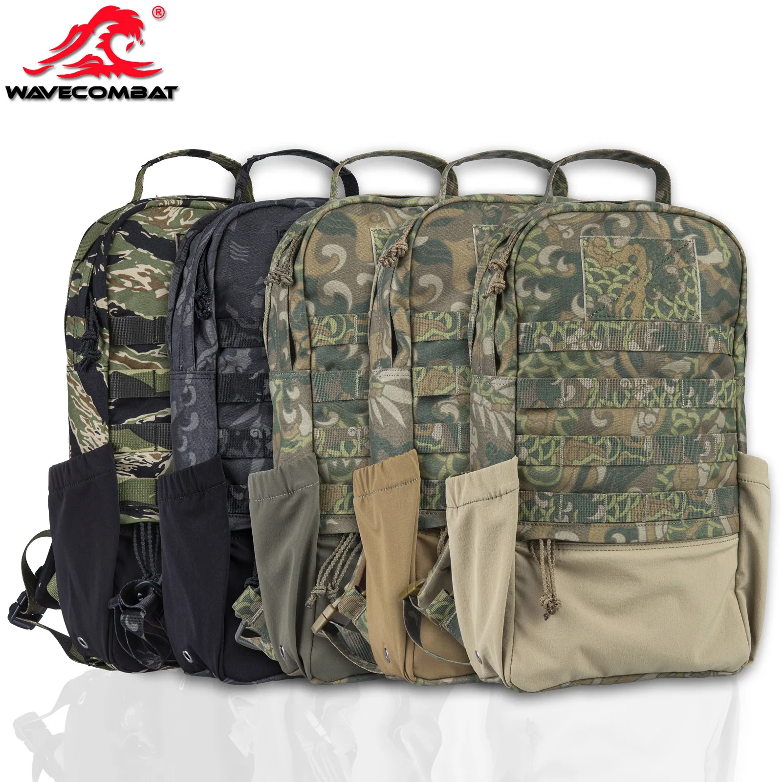 Mochila táctica camuflaje con estampado de dragones aire libre - imagen 4