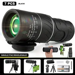 Telescopio monocular de alta definición verde portátil para exteriores