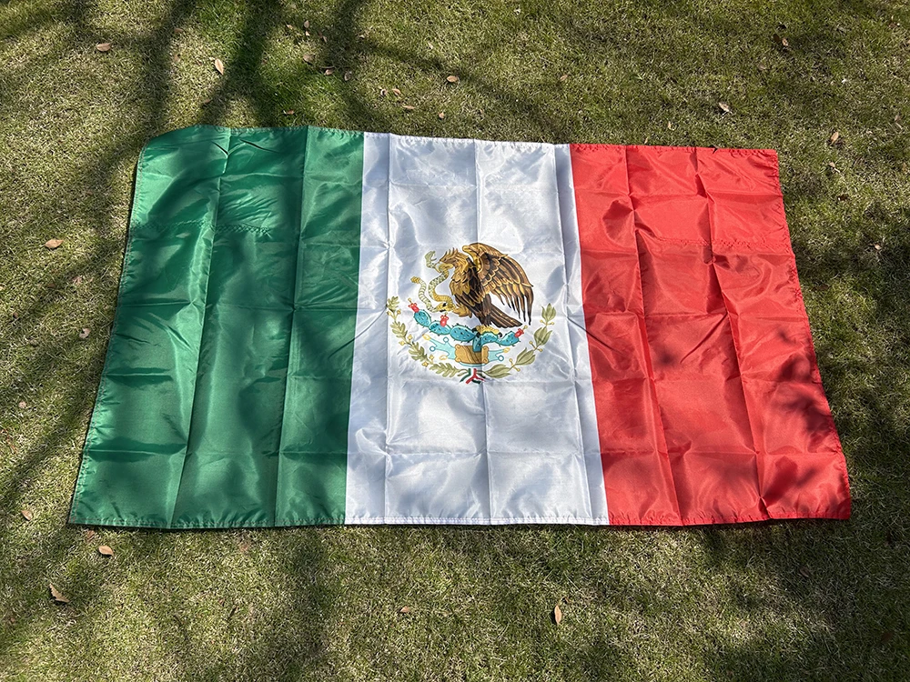 Bandera México poliéster tipo chal para hombro interior y exterior