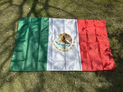 Bandera México poliéster tipo chal para hombro interior y exterior