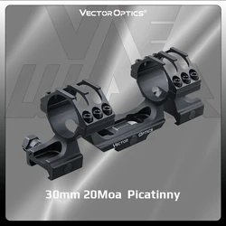 Montaje Picatinny con anillos de 30mm para óptica táctica