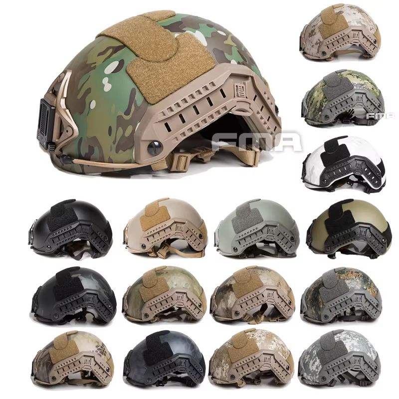 FMA casco táctico verde con forro ajustable y compatibilidad Picatinny - imagen 2