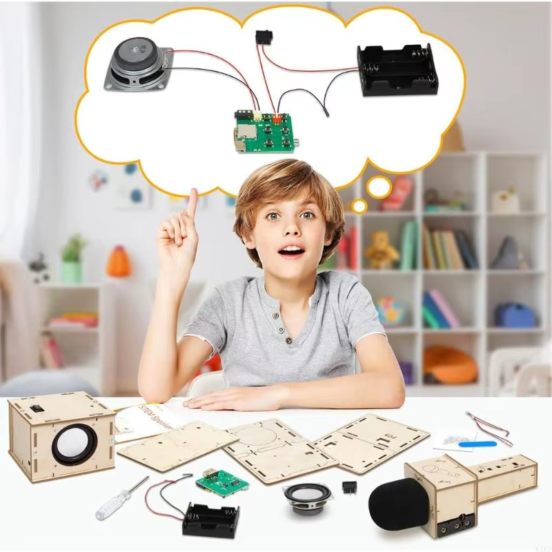 Karaoke infantil DIY con micrófono inalámbrico y altavoz portátil - imagen 4