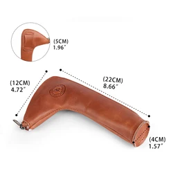 Tourbon funda de cuero táctica para cerrojo de rifle con cinturón