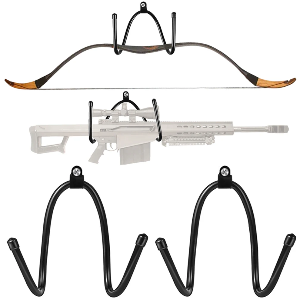 Soporte mural para armas – Expositor ajustable de pared para rifles y escopetas