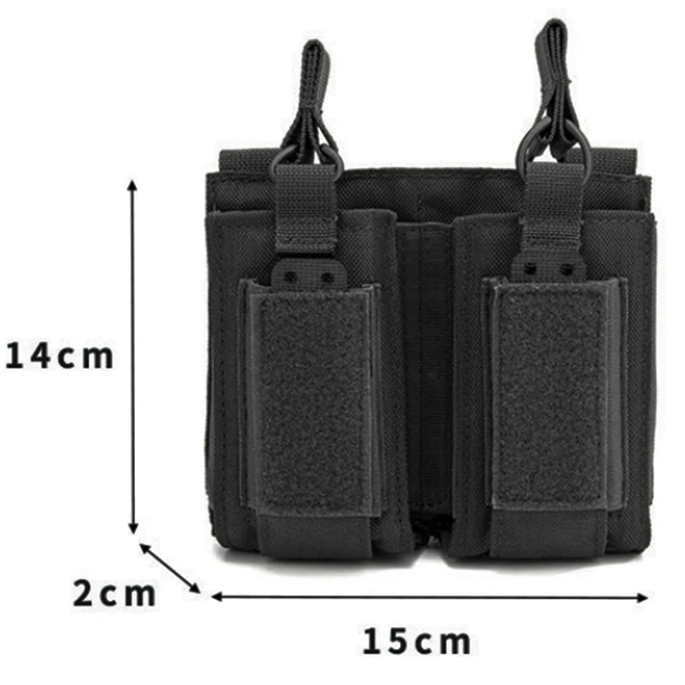 Bolsa para revistas Molle con tapa abierta
