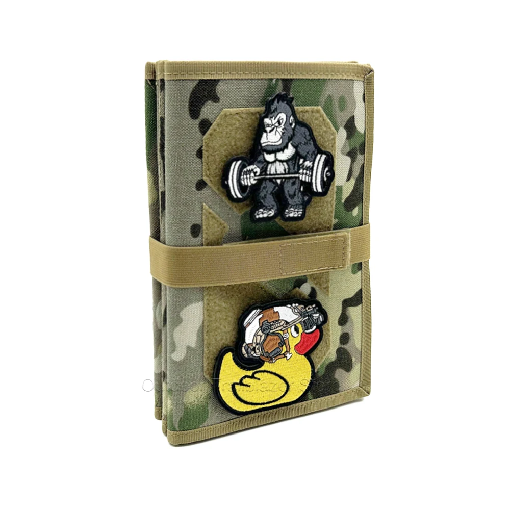 Panel táctico plegable portátil para parches, vista general