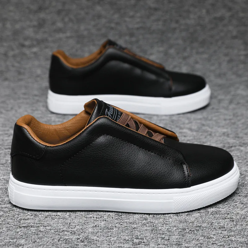 Zapatillas de lona sin cordones para hombre – Ligeras estilo skate - imagen 2