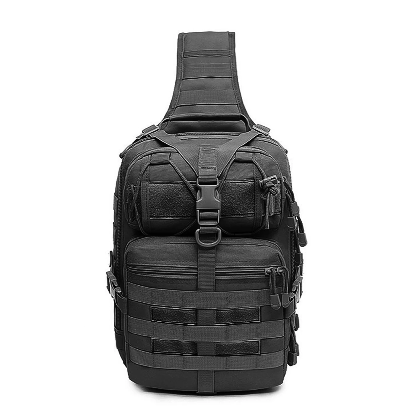 Bolso de pecho MOLLE multifunción para bicicleta y senderismo