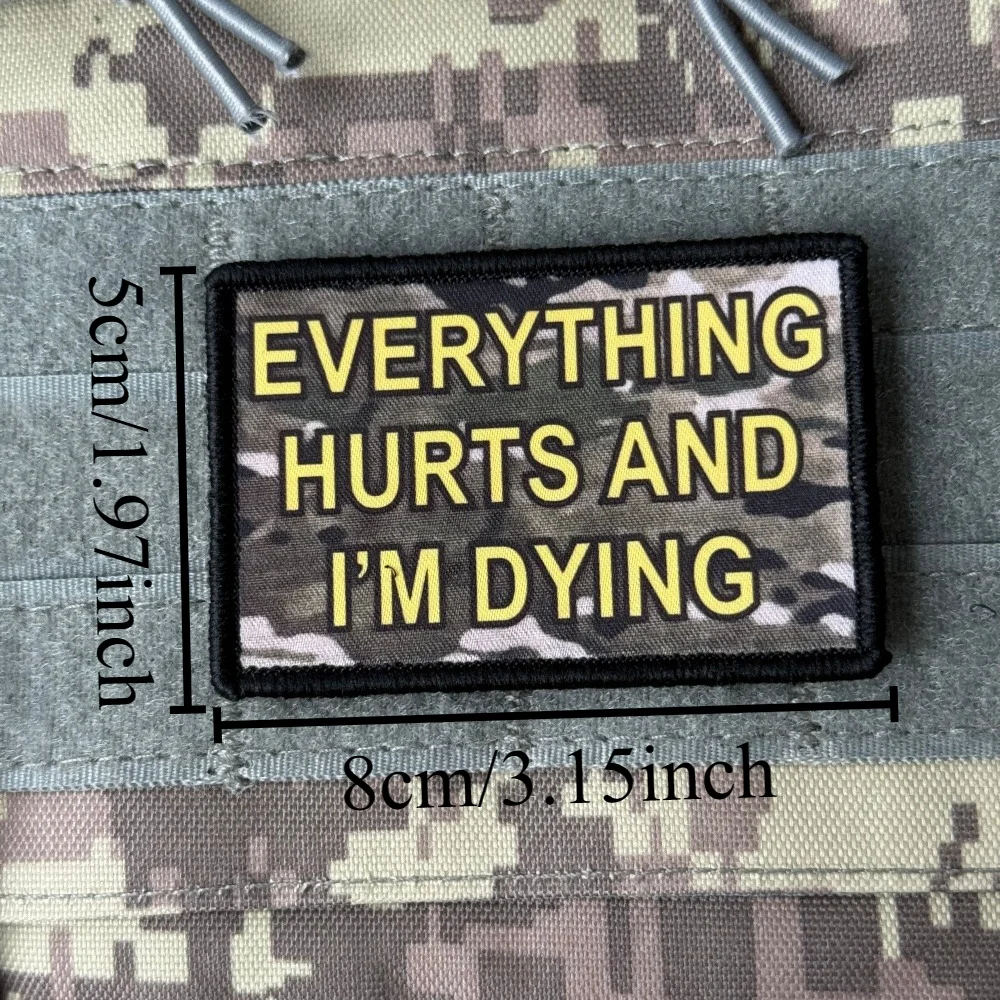 Emblema humorístico para personalizar chaquetas y mochilas