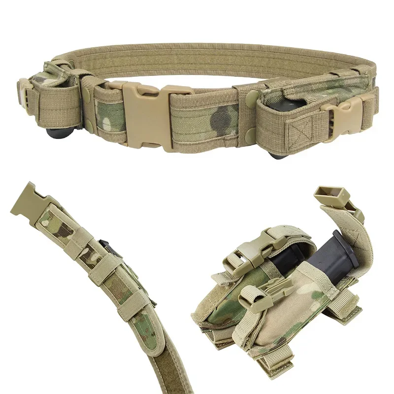 Cinturón táctico utilitario con soporte lumbar y portacargadores - imagen 4