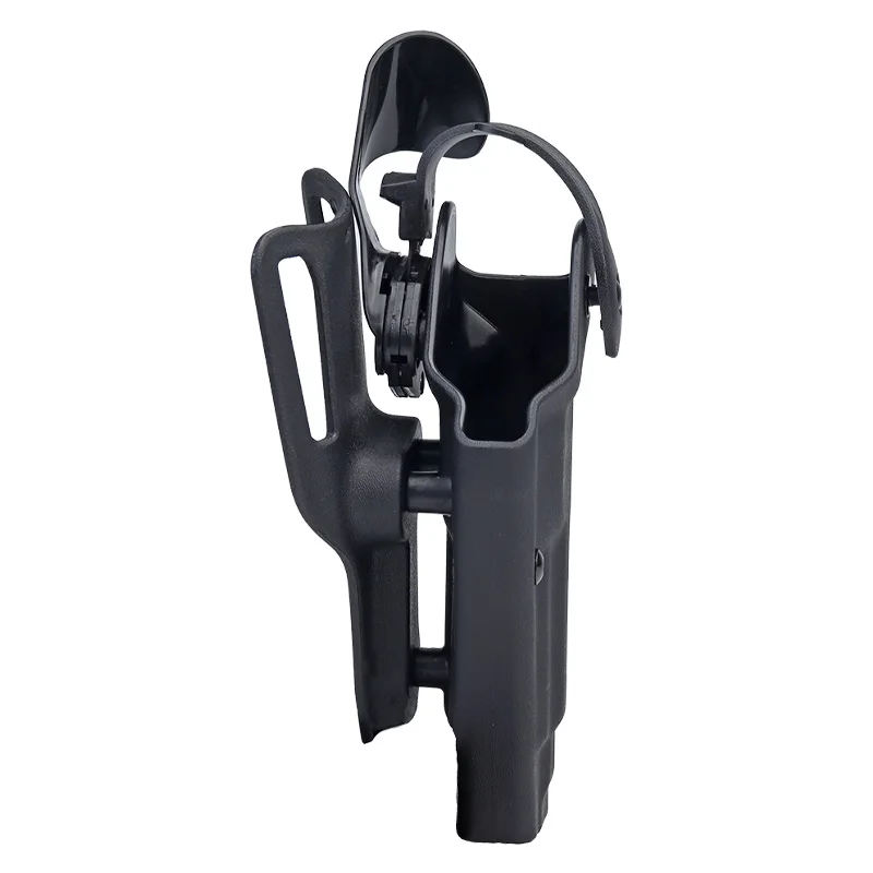 Holster táctico de cintura para pistola airsoft M9 92 A1 de cuero negro