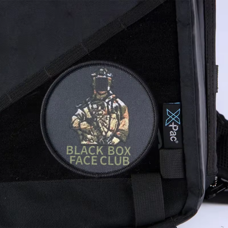Parche gancho bucle táctico caja negra MOLLE – Compatible mochila - imagen 3