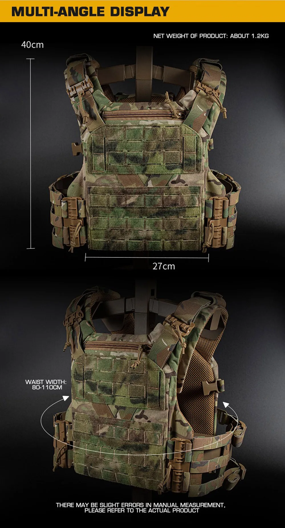 Material Cordura y acabado