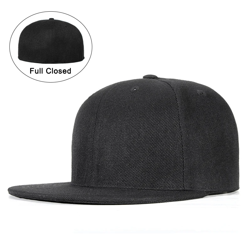 Gorra de béisbol visera plana cierre trasero ajustable verano
