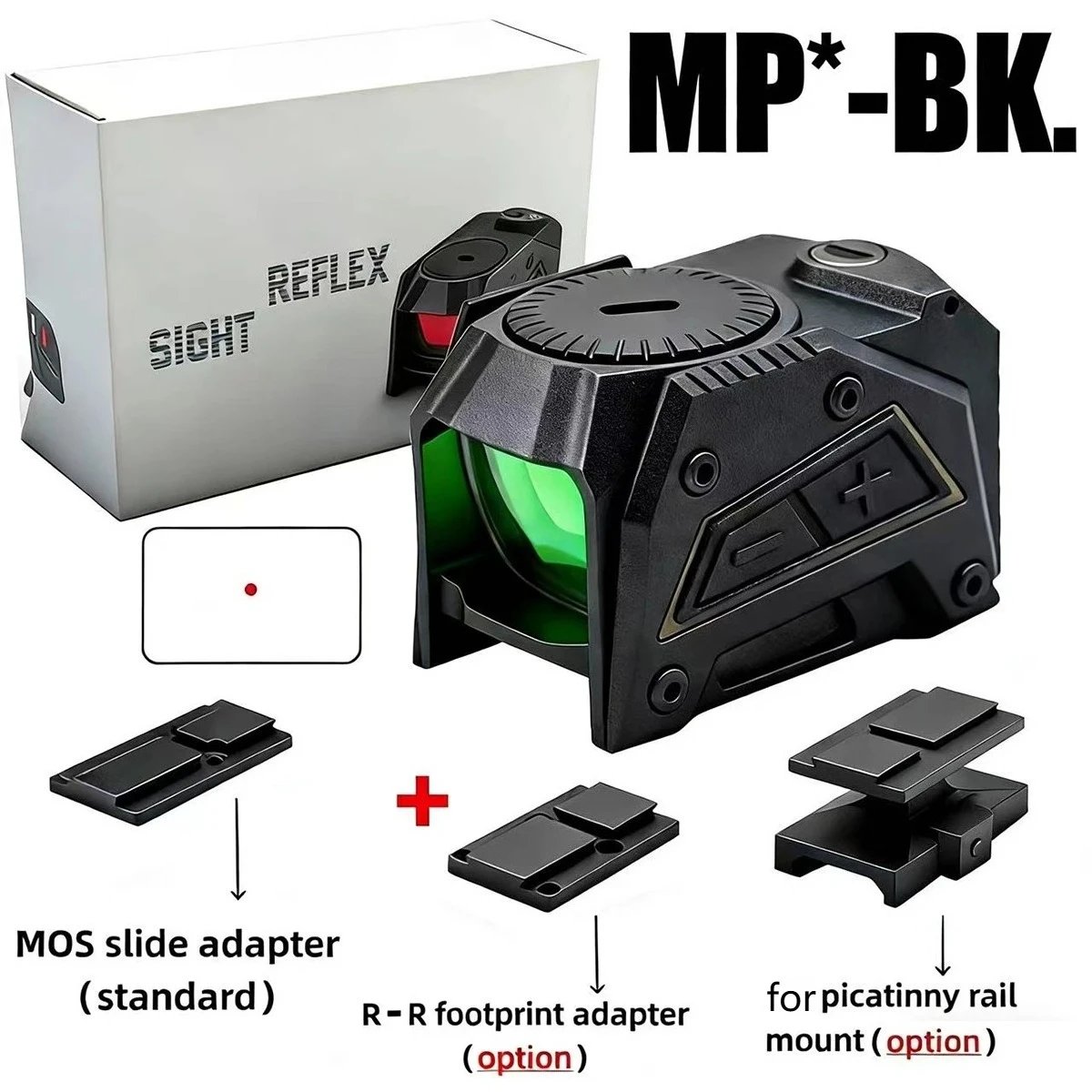 Mira Punto Rojo Táctica 3.3MOA – Óptica con Base RM Co-Witness para Pistola - imagen 5