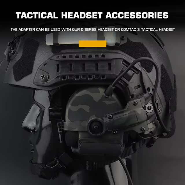 Adaptador de fijación lateral Wendy para casco táctico de audio - imagen 3