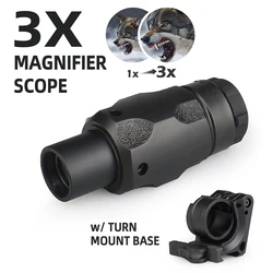 Telescopio de caza con soporte robusto para arma, mira óptica