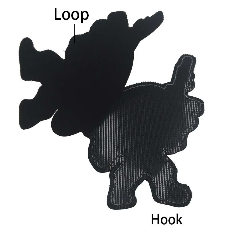 Parches bordados animales para MOLLE táctico: oso, tigre y lobo - imagen 2