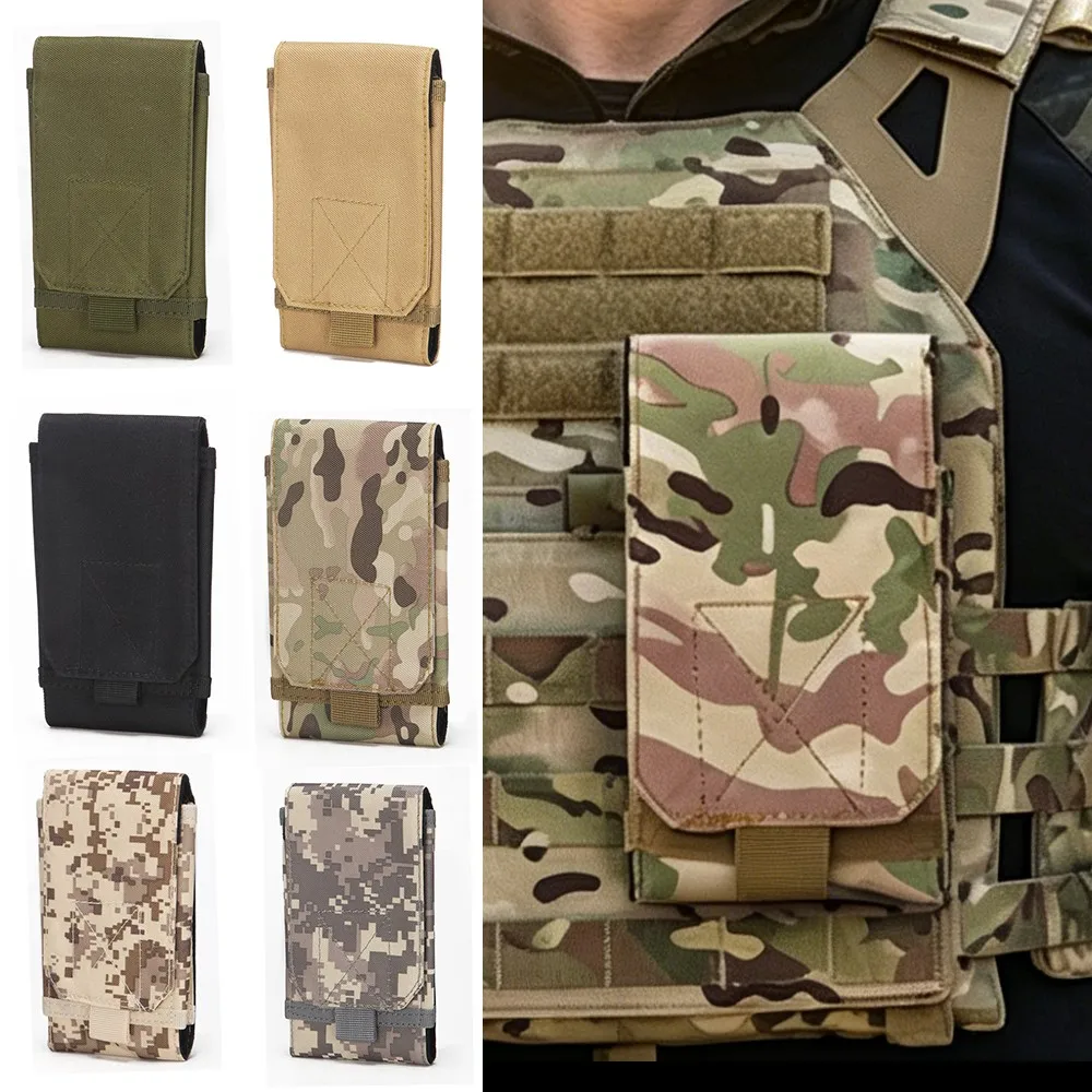 Bolsa táctica MOLLE para teléfono 600D nailon funda universal - imagen 3