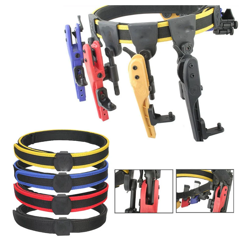Cinturón táctico IPSC con funda de velocidad CR y bolsa multiángulo