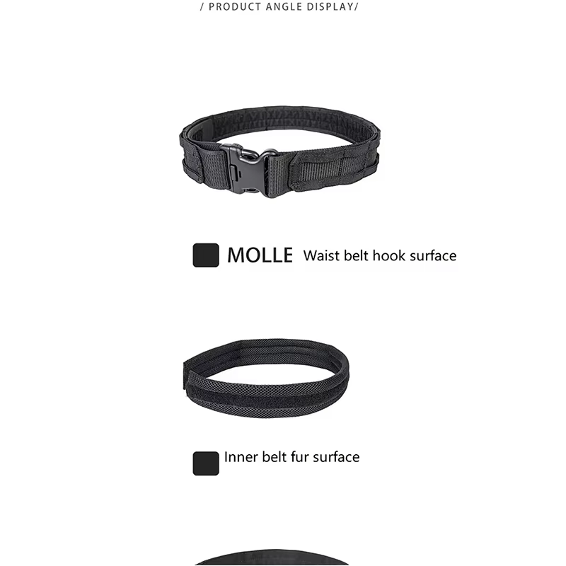 Configuración del arnés de cintura MOLLE para actividades al aire libre