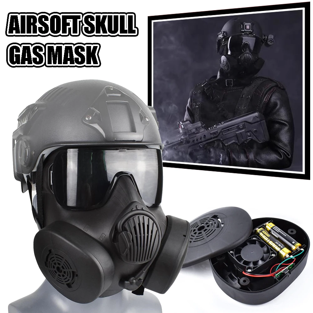 Mascarilla de gas M50 calavera con proteccion ocular militar - Airsoft