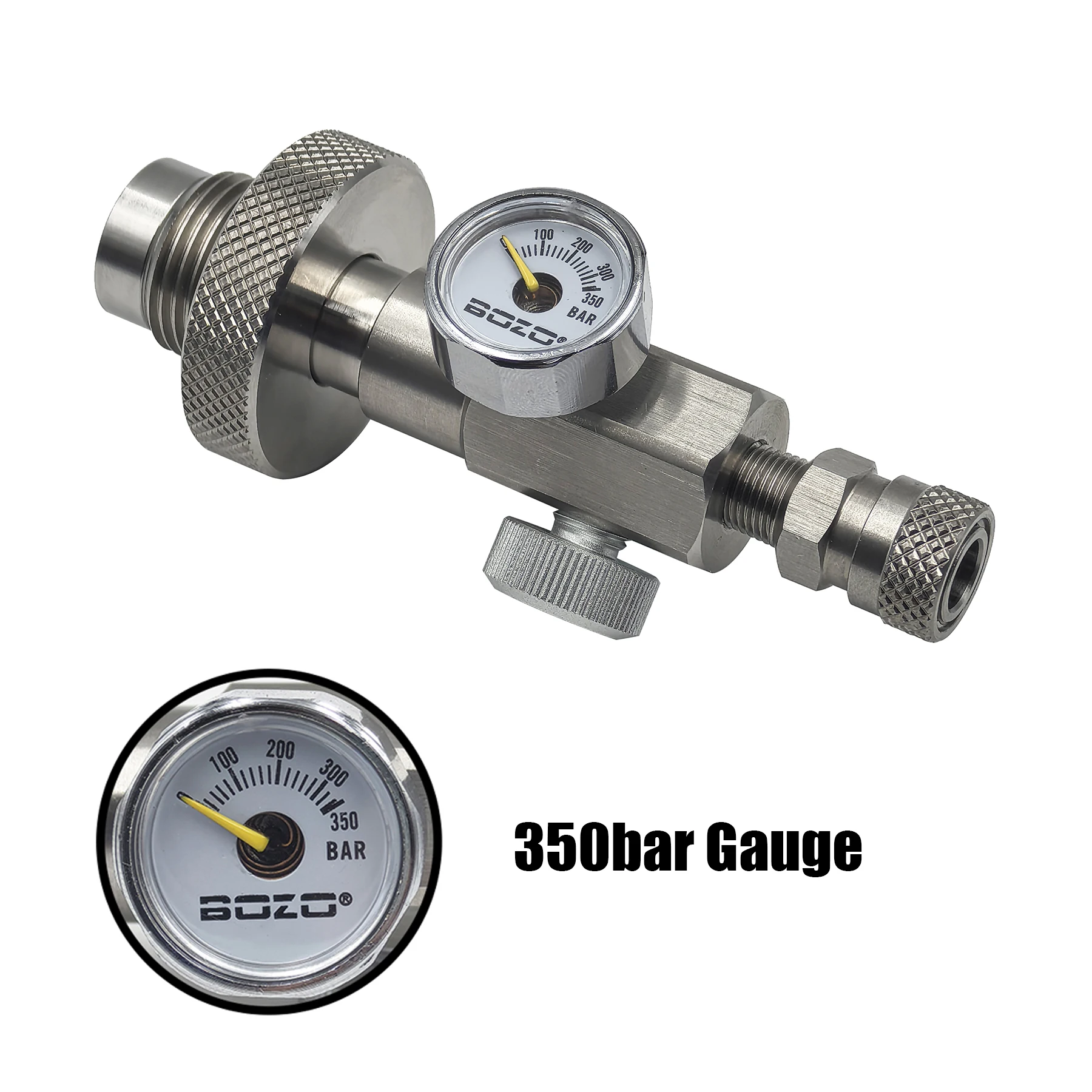 Estación de llenado HPA DIN G5/8 para buceo acero inoxidable - imagen 3