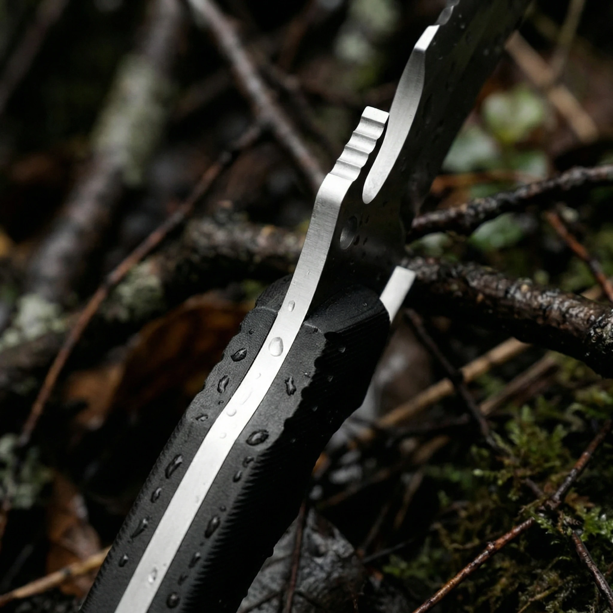 Cuchillo fijo de supervivencia para camping y senderismo con funda - imagen 4