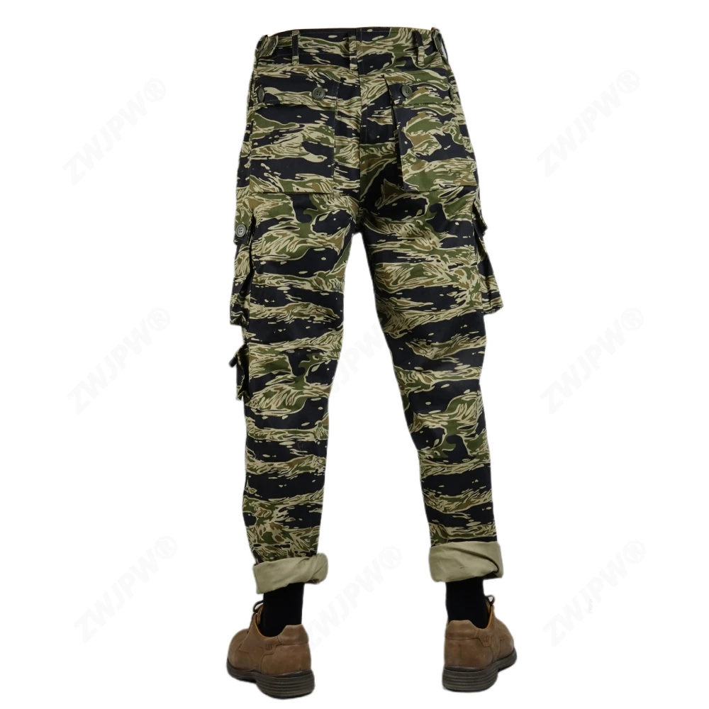 Pantalones tácticos TCU Tiger Stripe Spot de sarga hombre duradera - imagen 4
