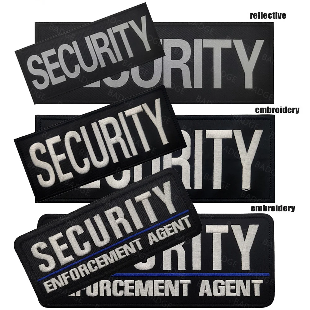 Parche bordado IR reflectante guardia seguridad – Aplique táctico - imagen 4