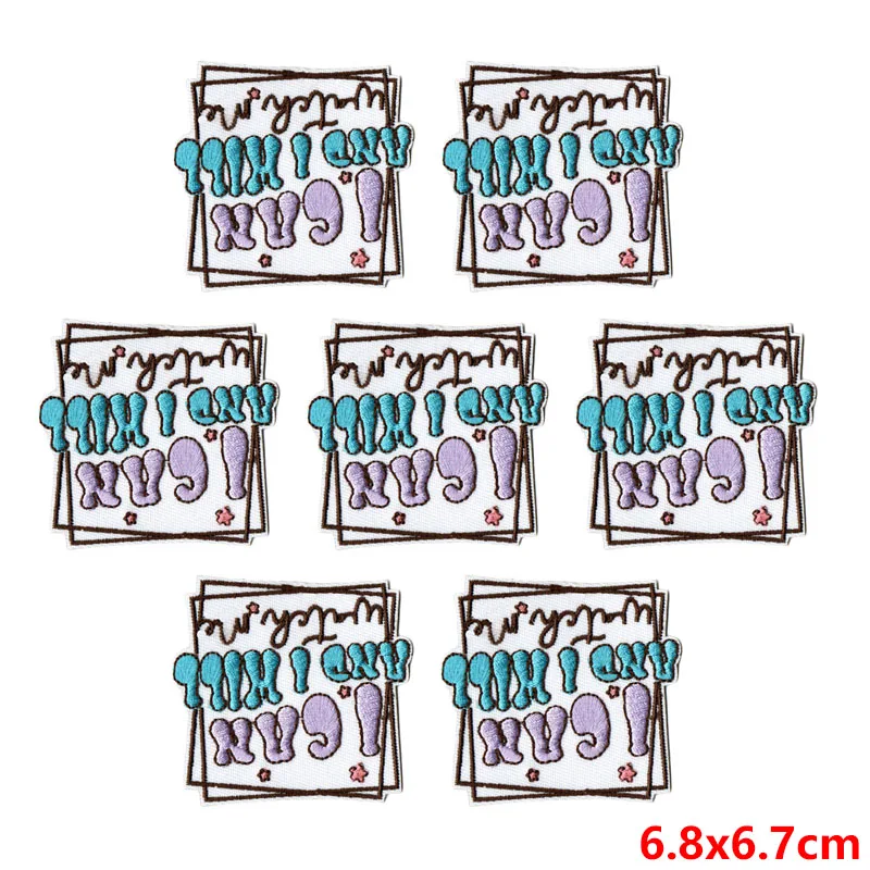 Parche bordado termoadhesivo frases inspiradoras para ropa - imagen 4