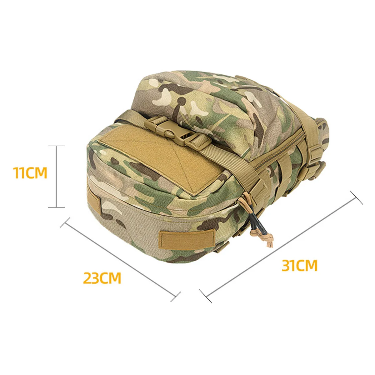 Mochila de Hidratación Táctica Camuflaje con Sistema MOLLE - imagen 5