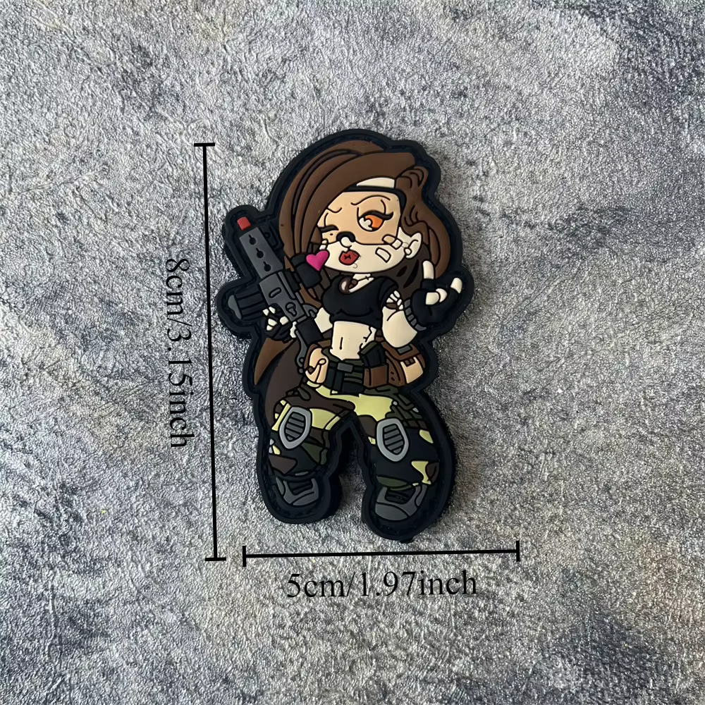 Parche táctico PVC hook para chaleco MOLLE – Anna Morale - imagen 4