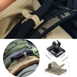 Clip táctico en U giratorio 360° para linterna y soporte