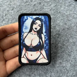 Parche táctico anime sensual con velcro, para mochila y equipo