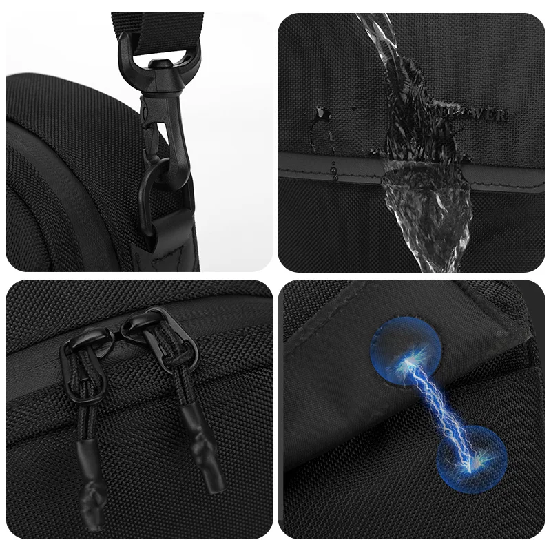 Bolso táctico cruzado resistente con compartimentos para acampada - imagen 4