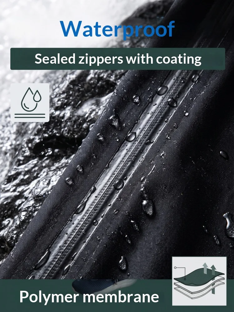 Ainfad pantalones impermeables de caza y pesca con ventilación - imagen 5