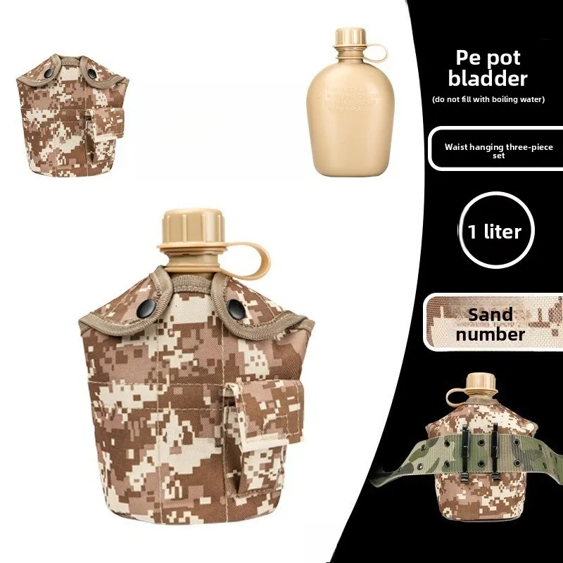 Botella táctica militar camuflaje para senderismo y acampada - imagen 5