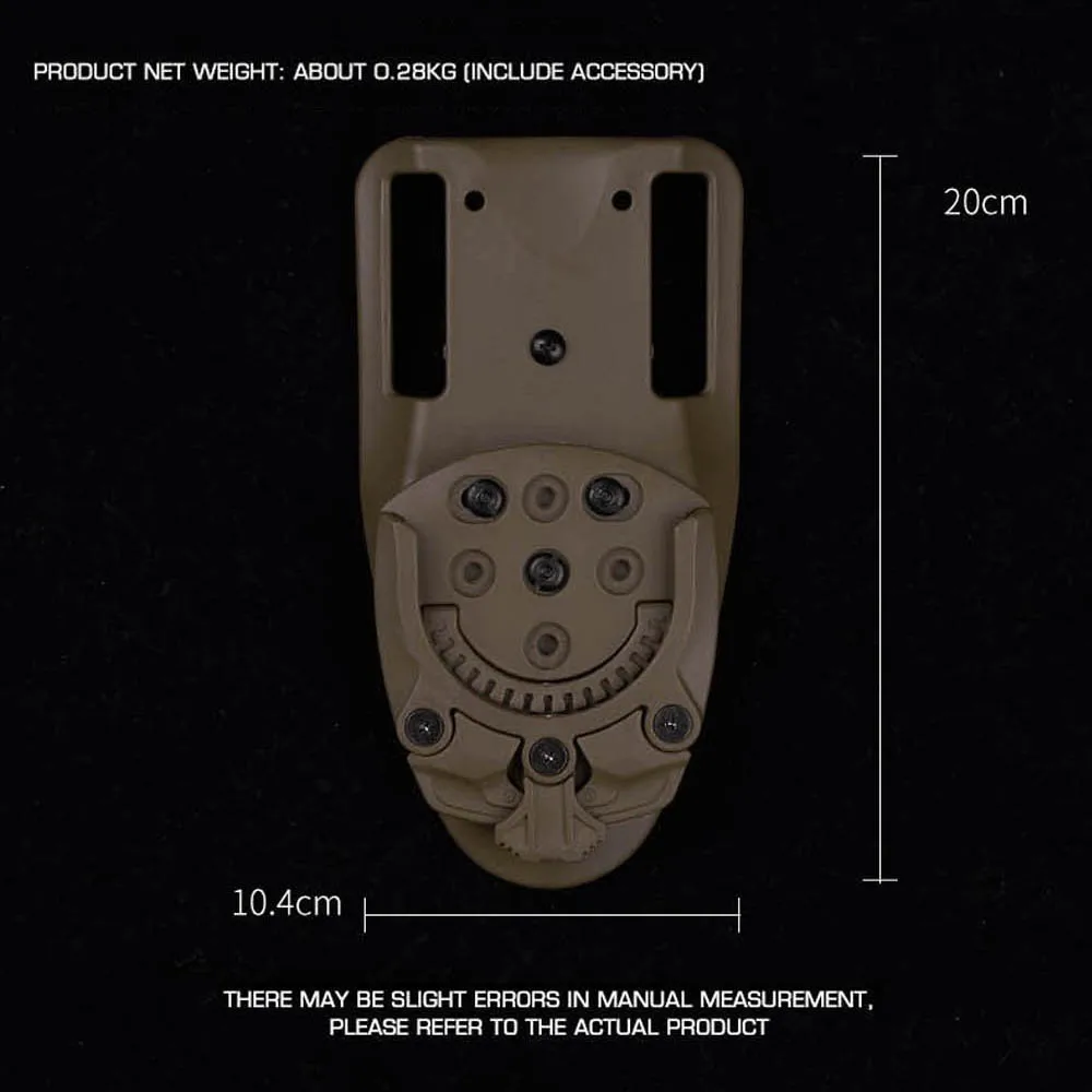 Adaptador funda táctica giratorio para airsoft y caza al aire libre - imagen 4