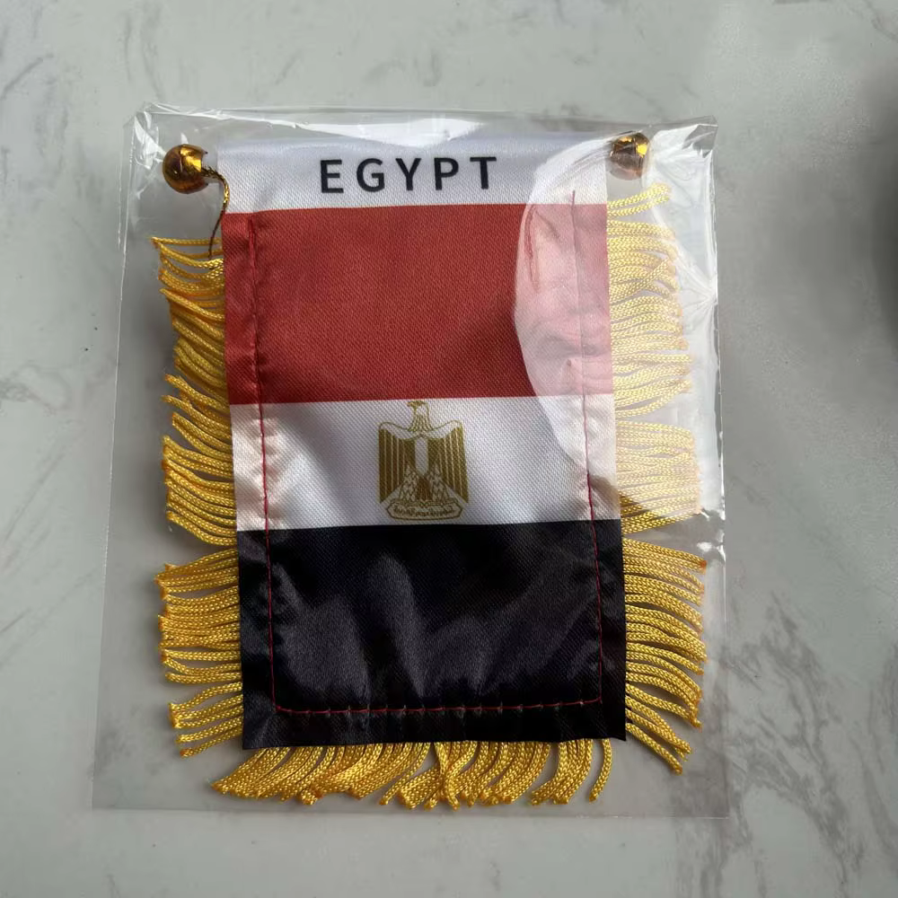 Bandera Egipto para coche, impresión doble cara en poliéster - imagen 5