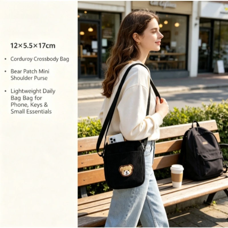 Mini bolso de hombro para teléfono y monedas