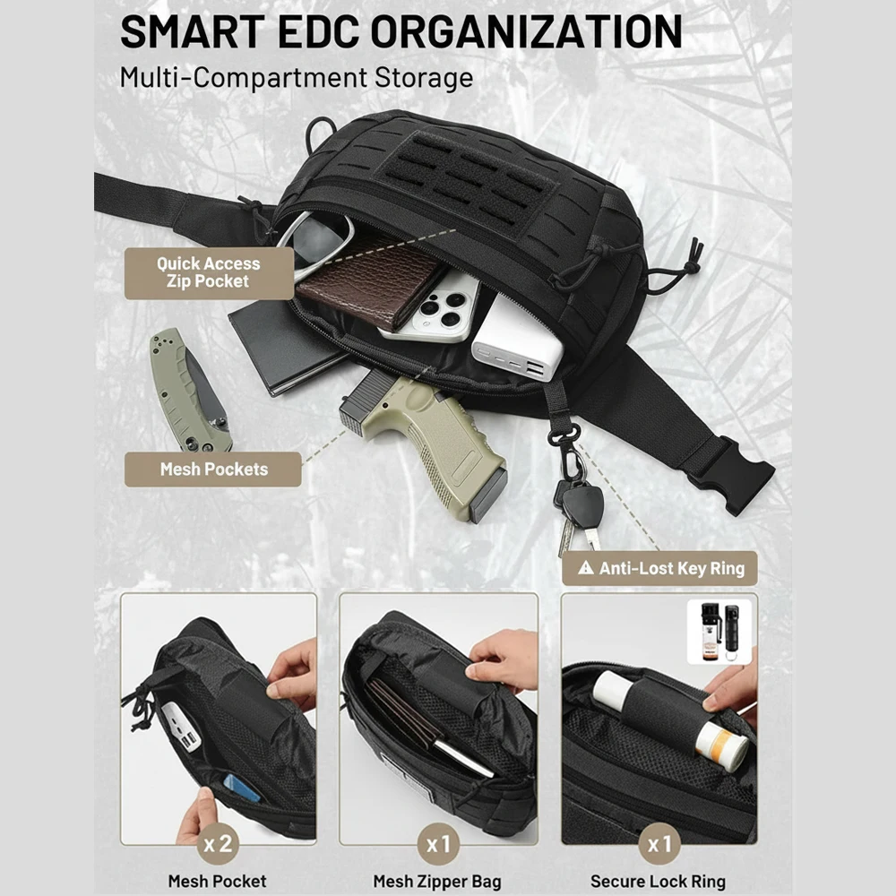 Funda táctica para pistola oculta EDC con liberación rápida - imagen 3