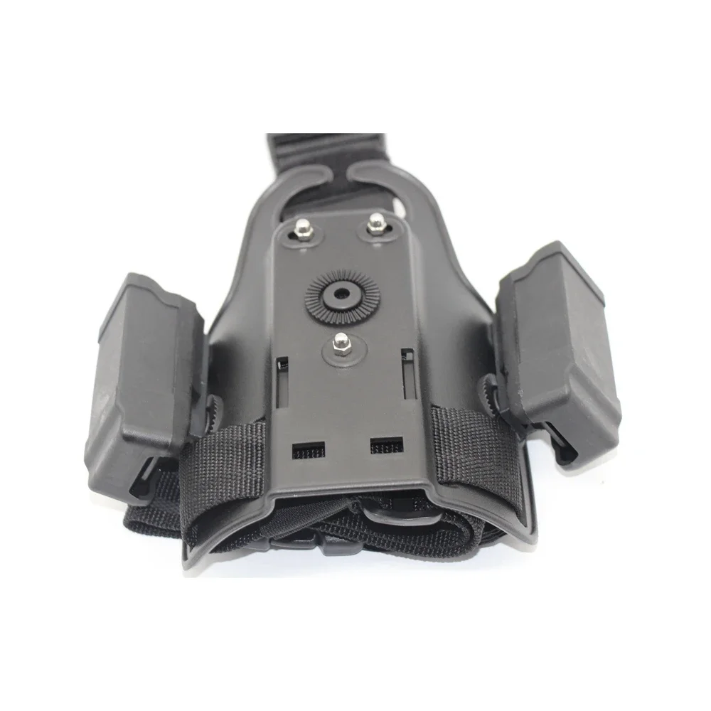 Funda táctica de muslo ajustable con portacargador para pistola - imagen 5