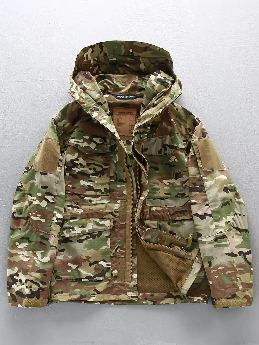 Chaqueta táctica impermeable cortaviento y repelente al agua - imagen 3