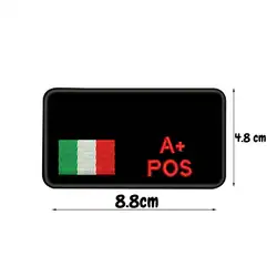 Parche grupo sanguíneo italiano – identificación táctica